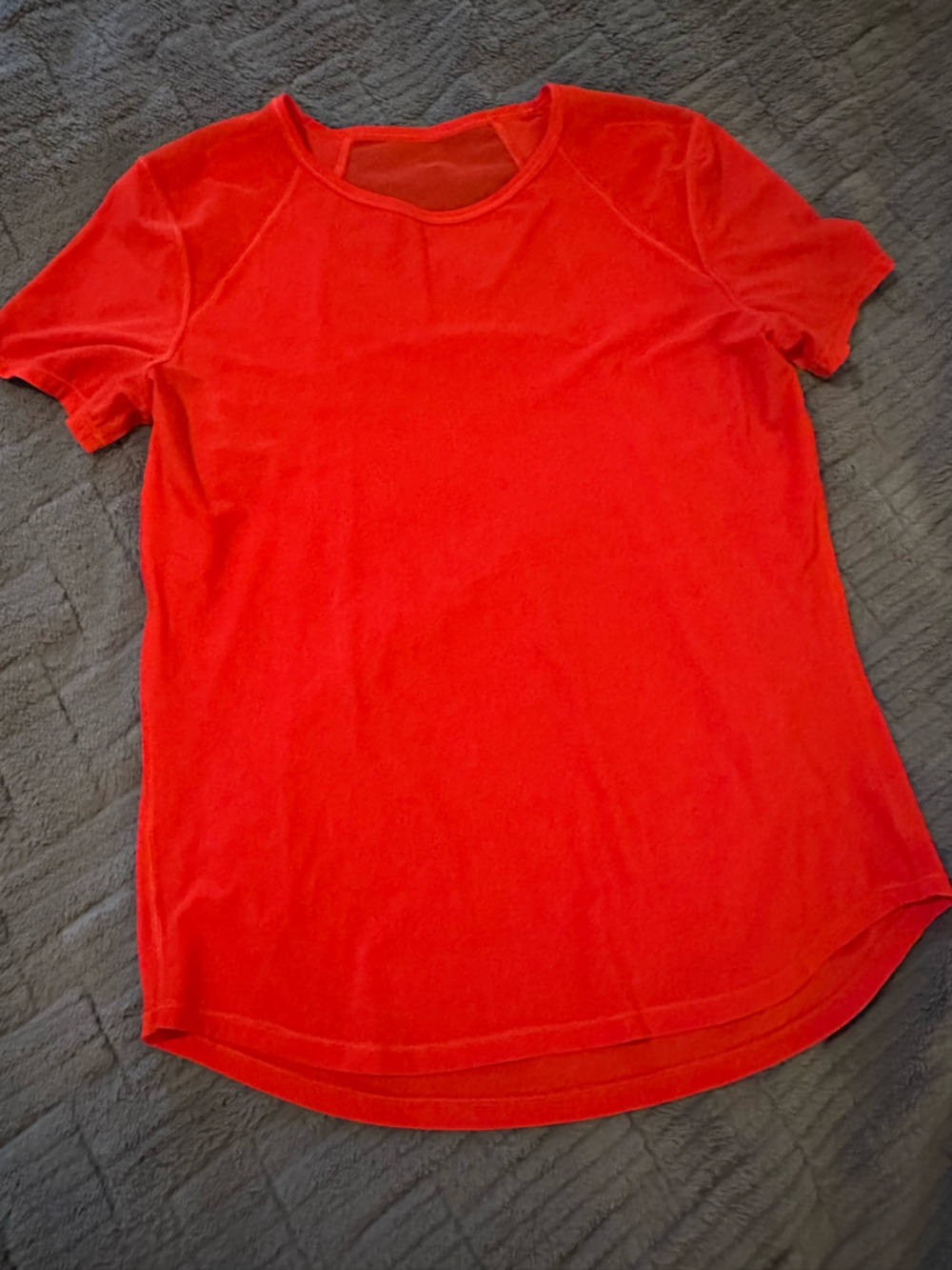 Lululemon Bright Red Short Sleeve Tee